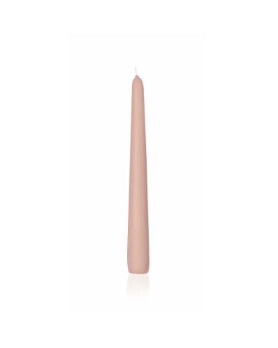 Candela conica salmone confezione 12