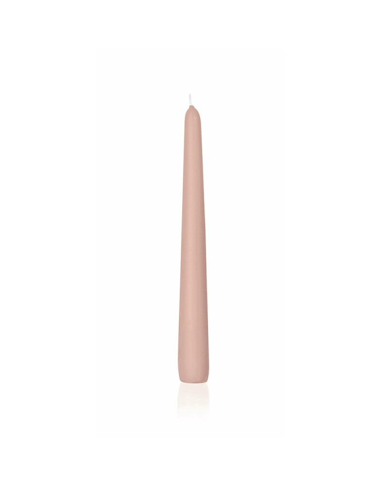 Candela conica salmone confezione 12
