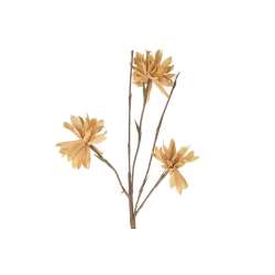 Ramo in foam flower branch x3  cm 65yellow
