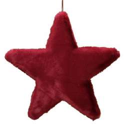 Stella pelliccia cm 25 dark red