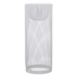 Vaso metallo bianco  d.15.5x38cm