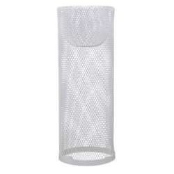 Vaso metallo bianco  d.17.5x47cm
