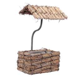 Cestino con tetto 19x11x32cm