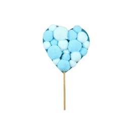 Cf 8pz pick cuori pon pon celesti
