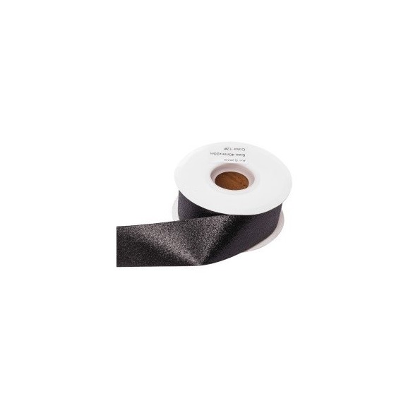 NASTRO GLITTERATO - H.2,5 CM X 20 MT - NERO in Nastri Lurex e Metallici