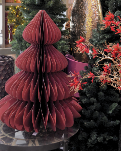 Decorazioni Natalizie | Albero di carta con calamita dm 72 h 90 rosso | 8720194218402