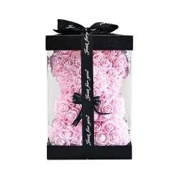 Orsetto di rose foam h 25 rosa