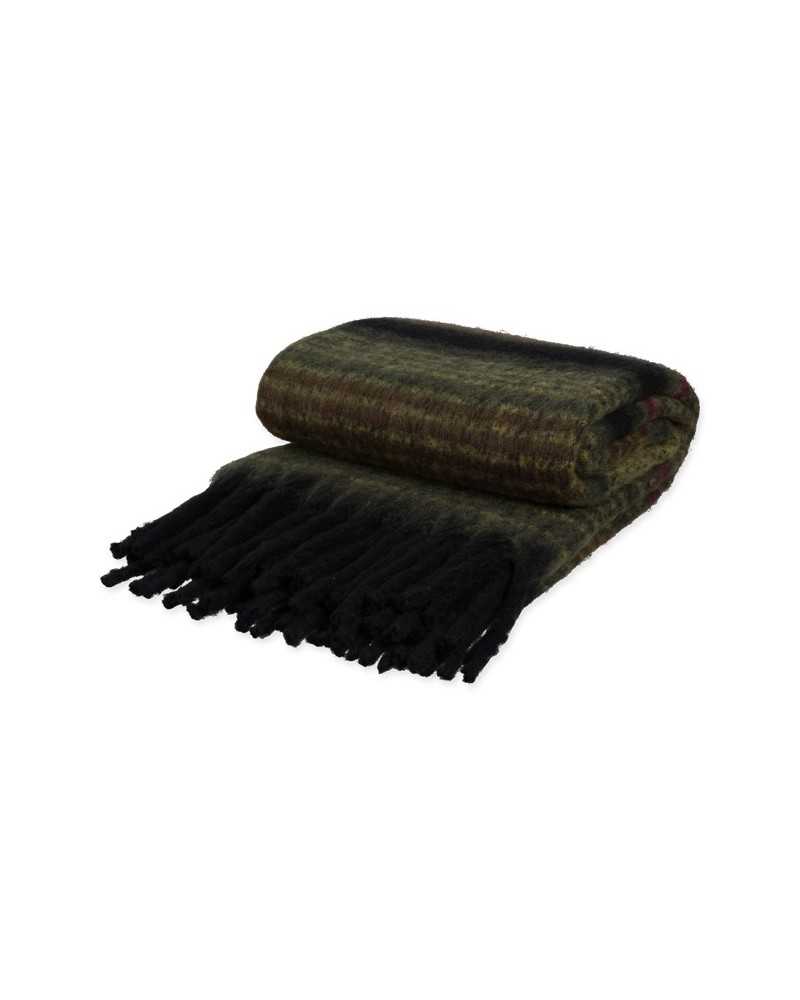 Cuscini e Coperte | Playd Stripe in 100% poliestere cm 150x200 verde rosso nero | 4015275960030