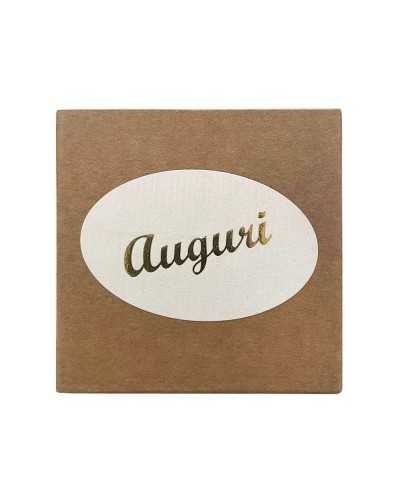 Dettagli per Confezioni | Cf 100pz etichette ovali auguri dm 5x3 bianco oro | 1000021360007