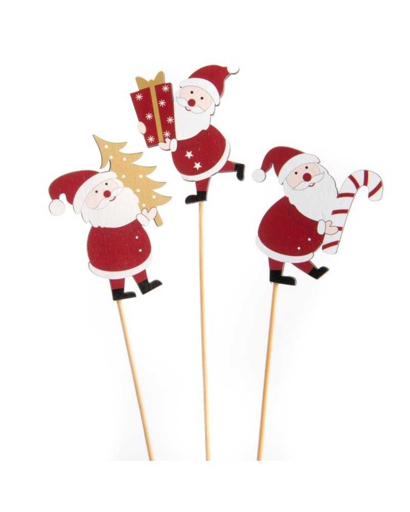 Pick | Set 12 pick babbo natale cm 7 assortiti 3 modelli | 8056146130783