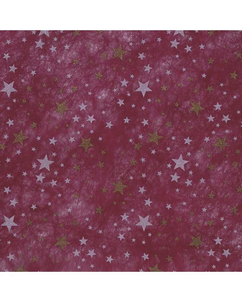 Carte Decorative | Bobina gitter star polyweb mm 68 x 9mt bordeaux | 8013170832236