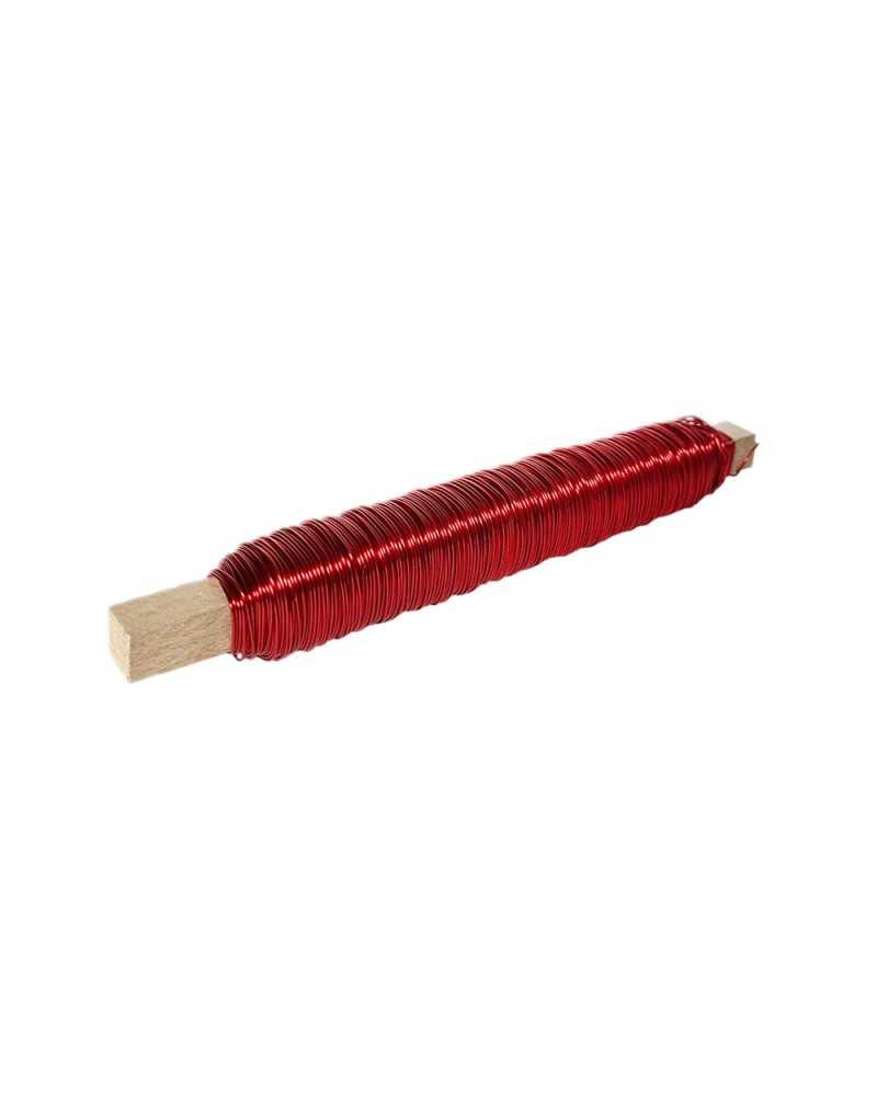 Ferro e Leghe | SPOLETTA DI FILO DI FERRO ROSSA 0,55 MM. | 8012399207467