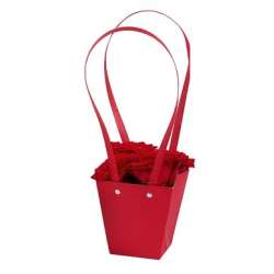 Cf 12pz shopper kraft trapeze cm 13.5 x 15 bianche in PACKAGING