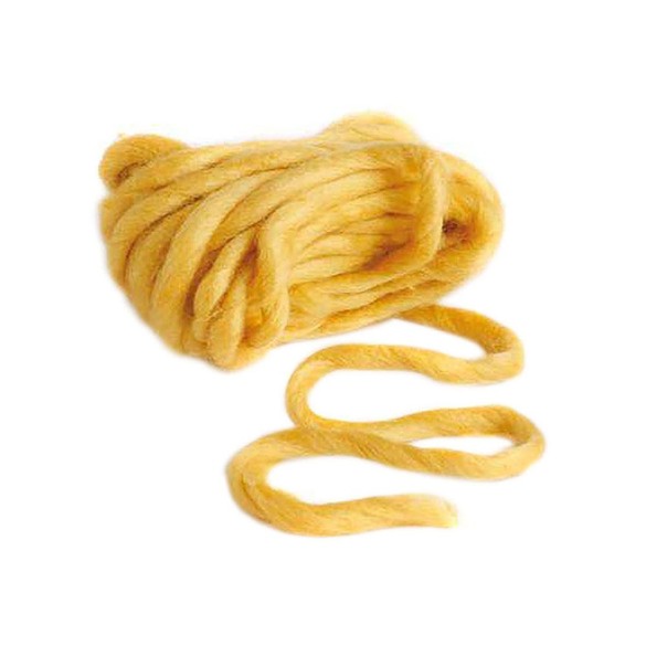MATASSA DI LANA GIALLA - CF 8 PZ - 50 GR. in Cordini e Raphia