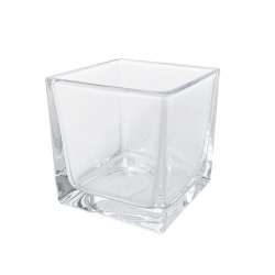Vaso quadro di vetro trasparente 10x10
