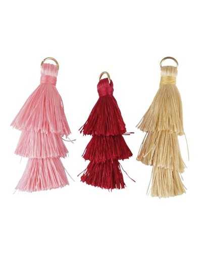Dettagli per Confezioni | Cf 15pz Nappe cm 2 h5 in 3 colori | 4044855246738