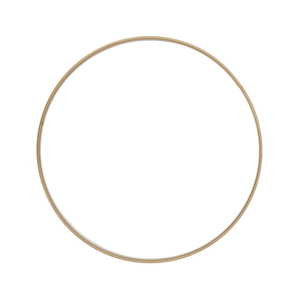 Cerchio Decorativo in Metallo Oro - Spessore 3 mm, Ø 30 cm in Alzate, Colonne e Strutture