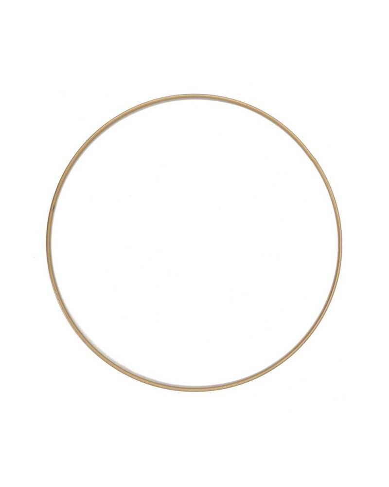 Strutture in ferro per Fiori | Cerchio Decorativo in Metallo Oro - Spessore 3 mm, Ø 30 cm | 8056146068192