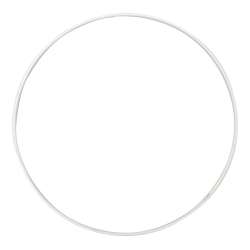 Cerchio di metallo  mm 3 dm 40 bianco
