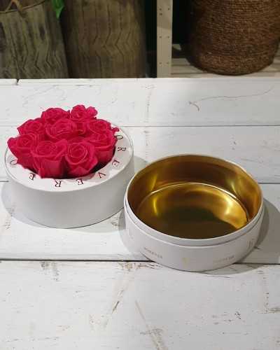 Scatole | SCATOLA TONDA CON CUPOLA PLEXI D.20 ORO | 8018318943324