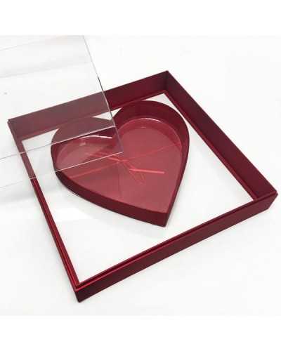 Scatole | SCATOLA REGALO IN ACRILICO CON CUORE CONTENITORE | 8018318942907