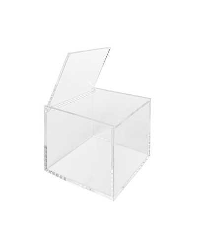 Scatola in Plexiglass Trasparente con Coperchio – 15x15 cm