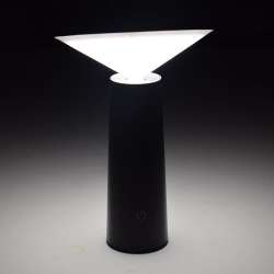 Lampada da tavolo abby cm14 h19  2500mah 5 ore ricarica usb