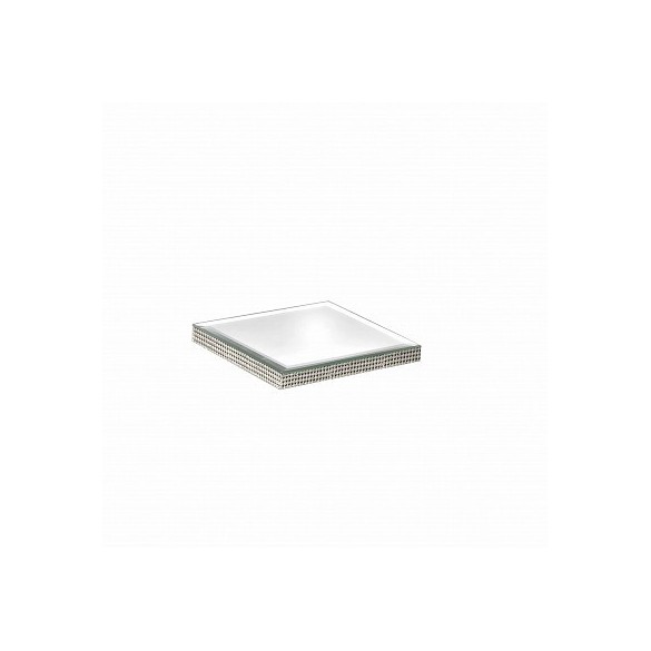 Specchio quadro con bordo in strass cm 25x25 h 1.9 in Matrimoni ed eventi
