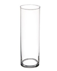 Vaso Cilindro in Vetro Trasparente – dm 10 cm, h 40 cm