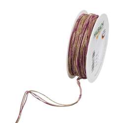 Nastro mix cord mm 5 x 15 mt pink gold fx