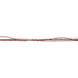 Nastro mix cord mm 5 x 15 mt  gold red
