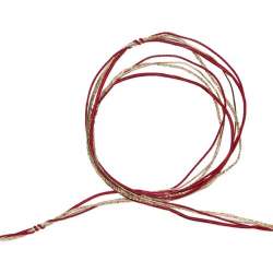 Nastro mix cord mm 5 x 15 mt  gold red