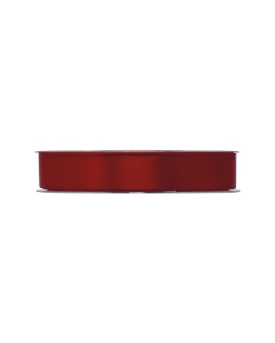 Nastri e Cordini | Nastro doppio Raso mm 10x50 mt rosso carmine | 8032041854771