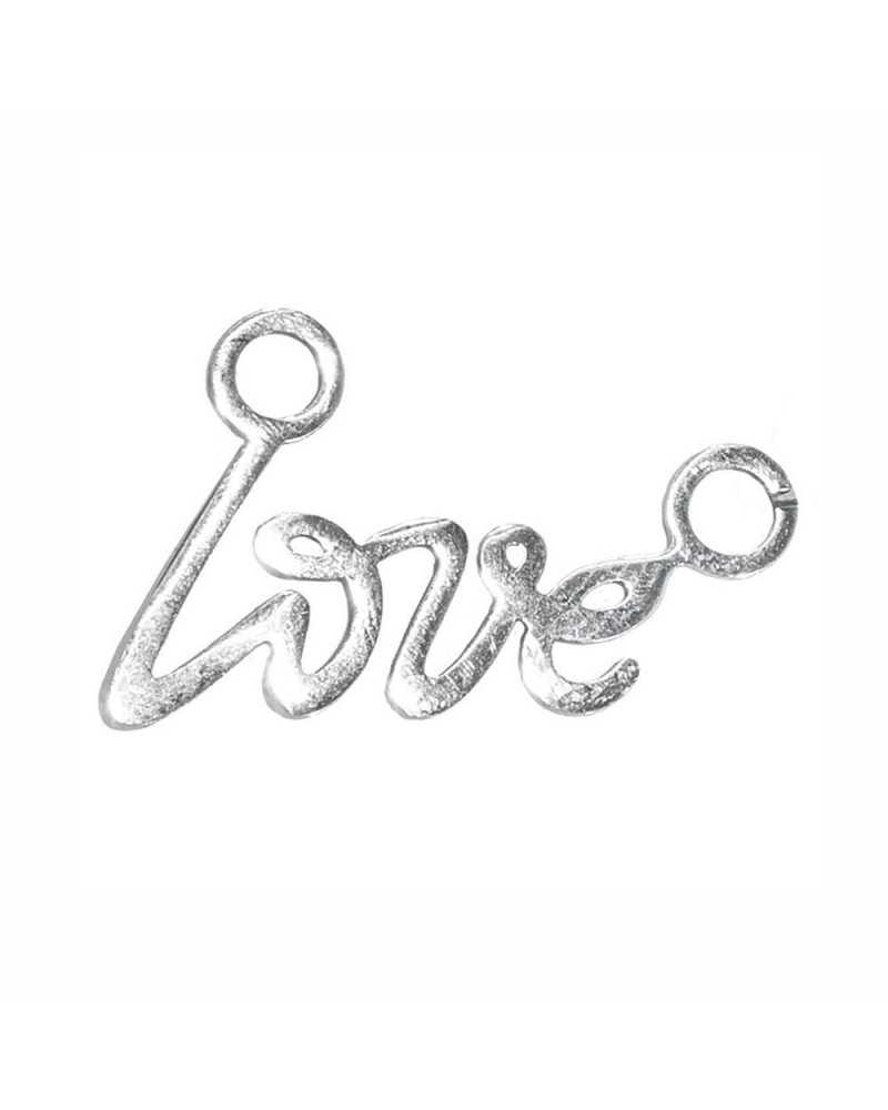 Decorazioni | Cf 6 pz Scritta LOVE cm 4x1.5 argento | 8050503521269