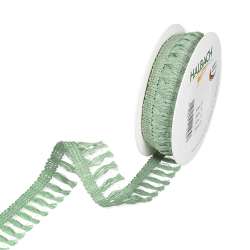 Nastro frange mm 25 x7 mt menta