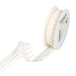 Nastro frange mm 25 x7 mt cream