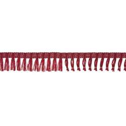 Nastro bordo frange mm 25 x 7 mt  red