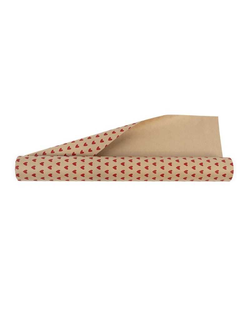 Carte Decorative | Bobina Kraft paper postale fondo bianca cm 70 x40 mt 60gsm | 8004839107406