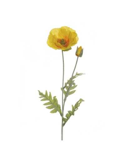 Fiori Artificiali | RAMO PAPAVERO X2 H.70 CM - giallo | 8025003315687