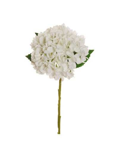 Fiori Artificiali | RAMO ORTENSIA JULIET BIANCO H.50 CM | 8025003387158