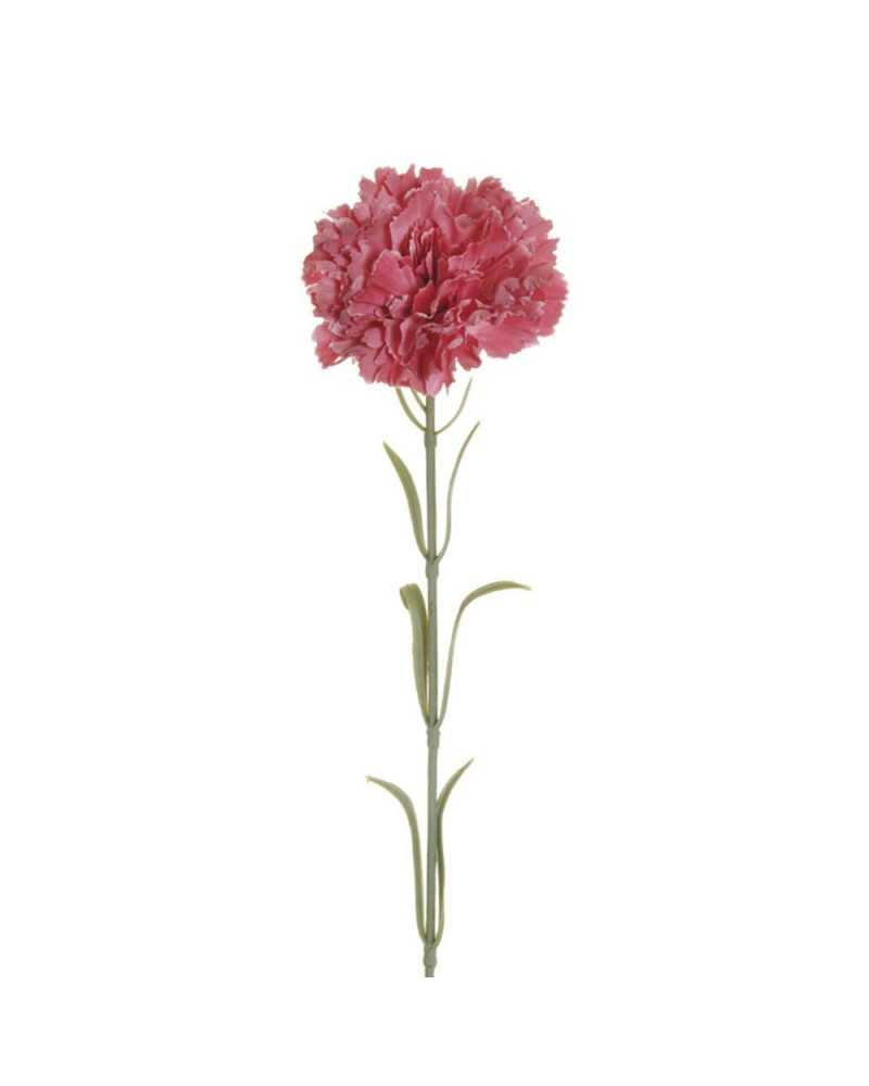 Fiori Artificiali | Ramo di Garofano con Fiore Ø8 cm, Altezza 53 cm – Colore Rosa Scuro | 8025003423139