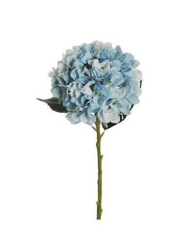 Fiori Artificiali | Ramo ortensia juliet dm 18 h 50 azzurra | 8025003452306