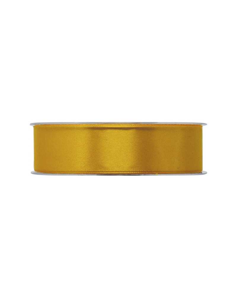 Nastri e Cordini | Nastro Doppio Raso – 25 mm x 50 m, Colore Giallo Ocra | 8032041856553