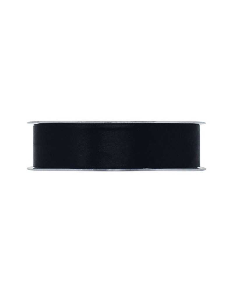 Nastri e Cordini | Nastro Doppio Raso – 25 mm x 50 m, Colore Nero | 8032041856300