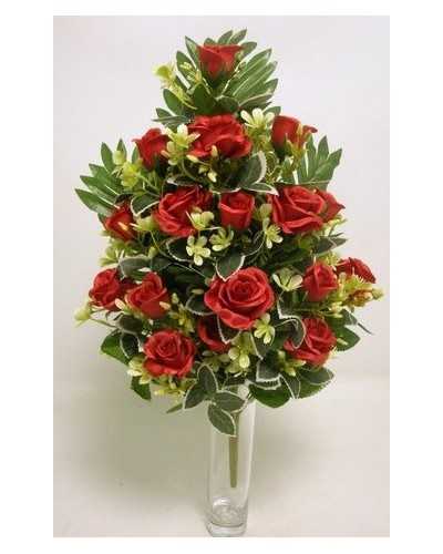 Fiori Artificiali | Frontale rose h 58 rosso | 8051090253823