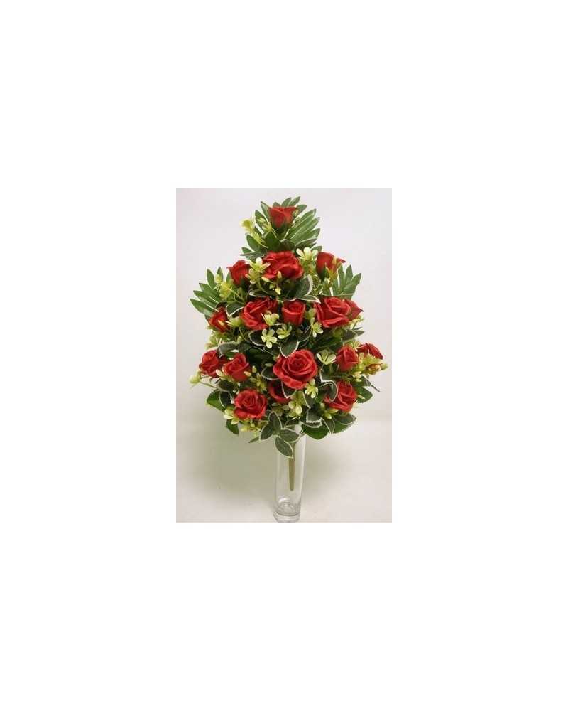 Fiori Artificiali | Frontale rose h 58 rosso | 8051090253823