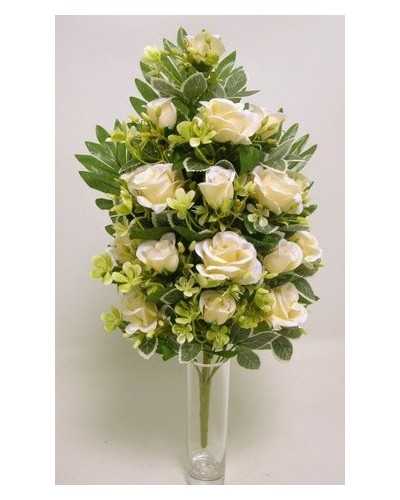 Fiori Artificiali | Frontale rose h 58 cream | 8051090253854