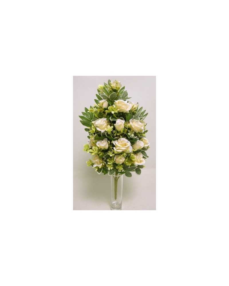 Fiori Artificiali | Frontale rose h 58 cream | 8051090253854