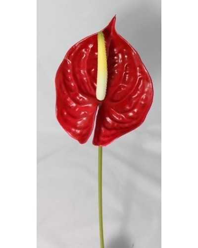 Fiori Artificiali | Ramo anthurium h72 rosso | 8051090272961