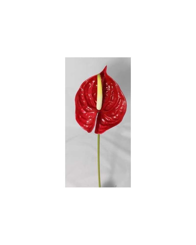 Fiori Artificiali | Ramo anthurium h72 rosso | 8051090272961